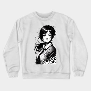 Anime Girl In Office Uniform 07 Crewneck Sweatshirt